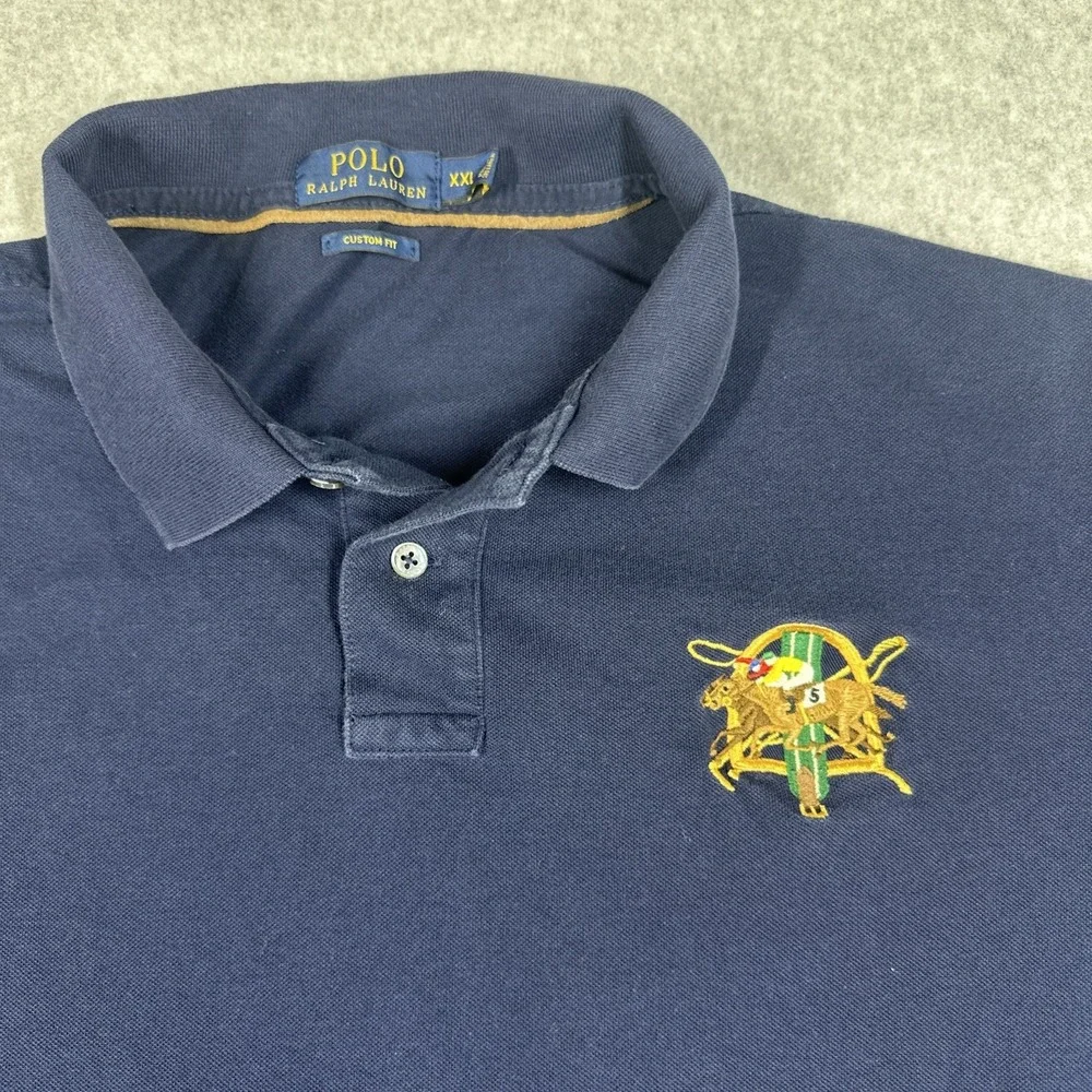 Polo Ralph Lauren Racehorse Embroidered Chest Patch Polo Shirt Men's XXL SS